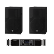 KIT REFUERZO SONORO | INCLUYE 2 BOCINAS CHR12 Y 1 AMPLIFICADOR PX8 | IDEAL PARA APLICACIONES DE MÚSICA EN PRIMER PLANO