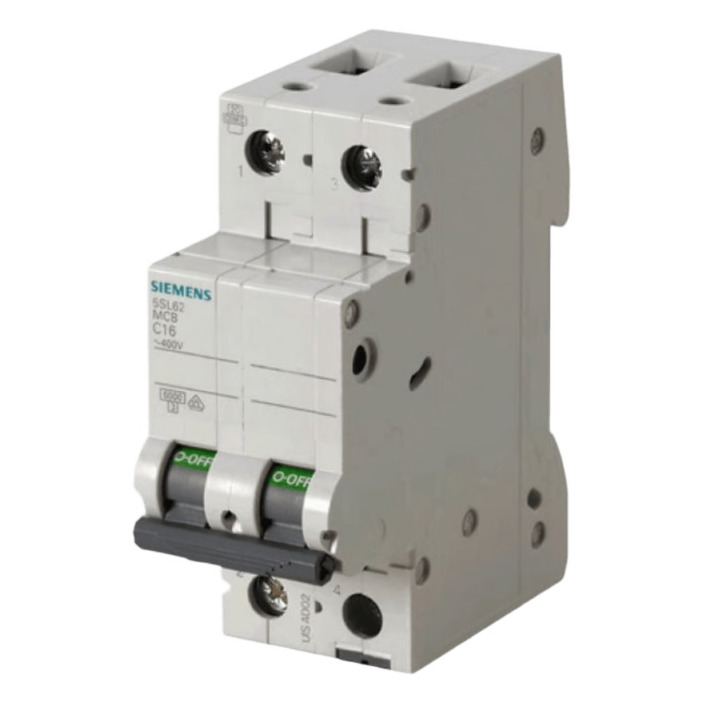 INTERRUPTOR RIEL DINN TIPO 5SL6, 2 POLOS, 10 AMP