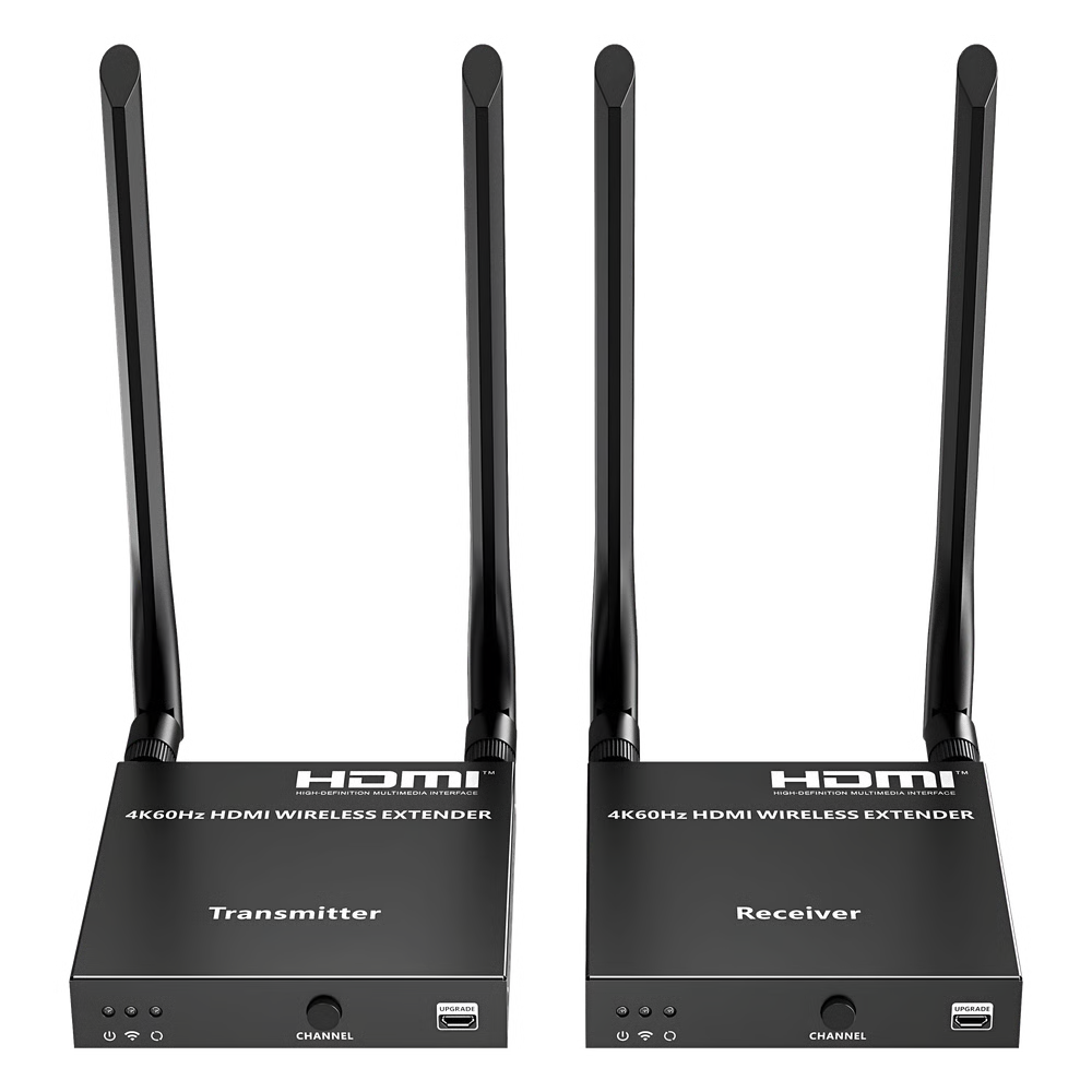KIT EXTENSOR INALÁMBRICO HDMI | 4K@60HZ 4096X2160 | TECNOLOGÍA IPCOLOR STREAM | BANDA 5G 5.18-5.24 GHZ | DISTANCIA 50 M | CONEXIÓN DE HASTA 1 A 4