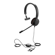 JABRA EVOLVE 20 MONO CON CONEXIÓN USB C/A, MICRÓFONO CON CANCELACIÓN DE RUIDO DE ULTIMA GENERACIÓN, CONFIGURACIÓN PLUG AND PLAY (4993-829-269)
