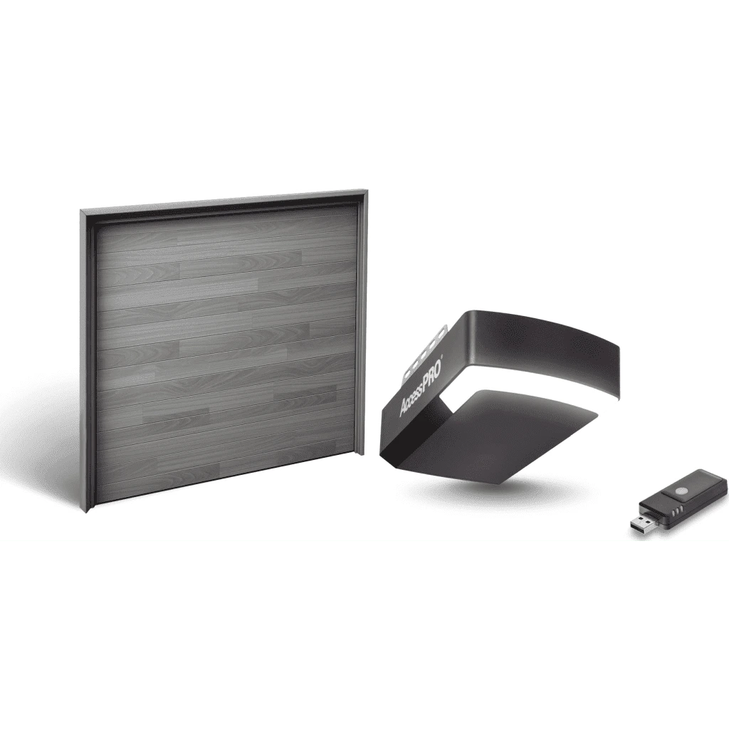 KIT PUERTA DE GARAGE 20X8 PIES / INSULADA 43 MM / MOTOR FS1000M 1/2 HP / INTERFAZ WIFI ACCESSWIFI / INCLUYE 3 CONTROLES