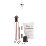 KIT PARARRAYO CON PUNTA DE ACERO INOXIDABLE CON AVANCE DE CEBADO DE 60 M. Y ACCESORIOS DE INSTALACIÓN EN TORRE.