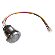 BOTÓN ACERO INOXIDABLE IP65 19 MM/ CONTROL LED PROGRAMMABLE / CABLE 60 CM