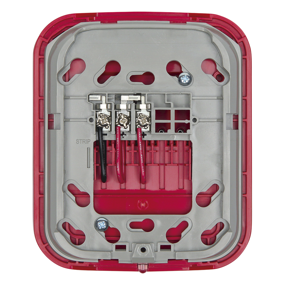 FIRE-LITE WAV-RL - BASE INALÁMBRICA DIRECCIONABLE / MONTAJE EN PARED / SALIDA 24 VDC / RED DE MALLA SWIFT / COLOR ROJO /