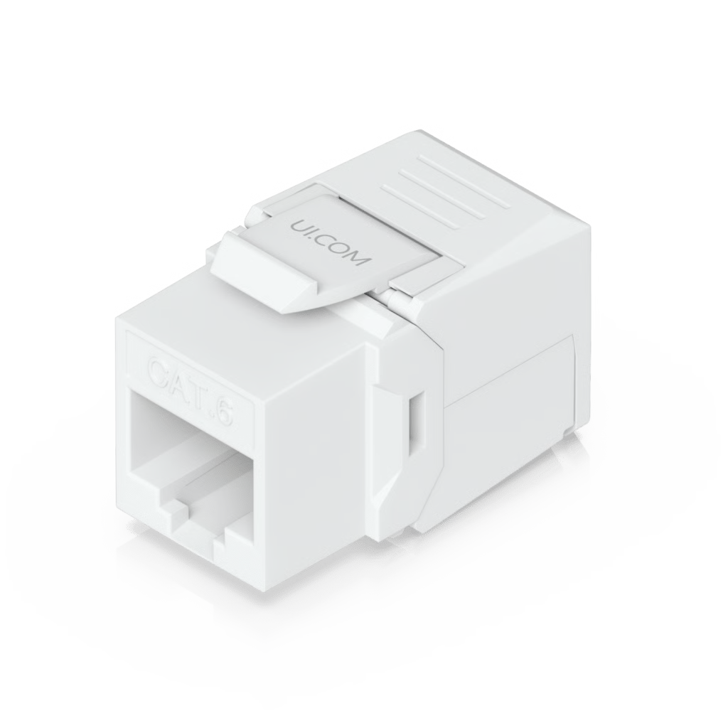 KEYSTONE JACK CAT6 TIPO TOOLLESS PARA TERMINACIÓN SIN HERRAMIENTAS, INSTALACIÓN SNAP-IN EN PATCH PANEL, PAQUETE CON 12 PIEZAS