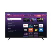 SMARTTV QLED 4K UHD 58 PULGADAS / RESOLUCIÓN 3840 × 2160 / TECNOLOGÍA QLED / 1GB DDR4 RAM / 512MB ROM / 3 PUERTOS HDMI / WIFI 2T2R / ROKU / AUDIO 8W+8W / VESA 200×200 MM