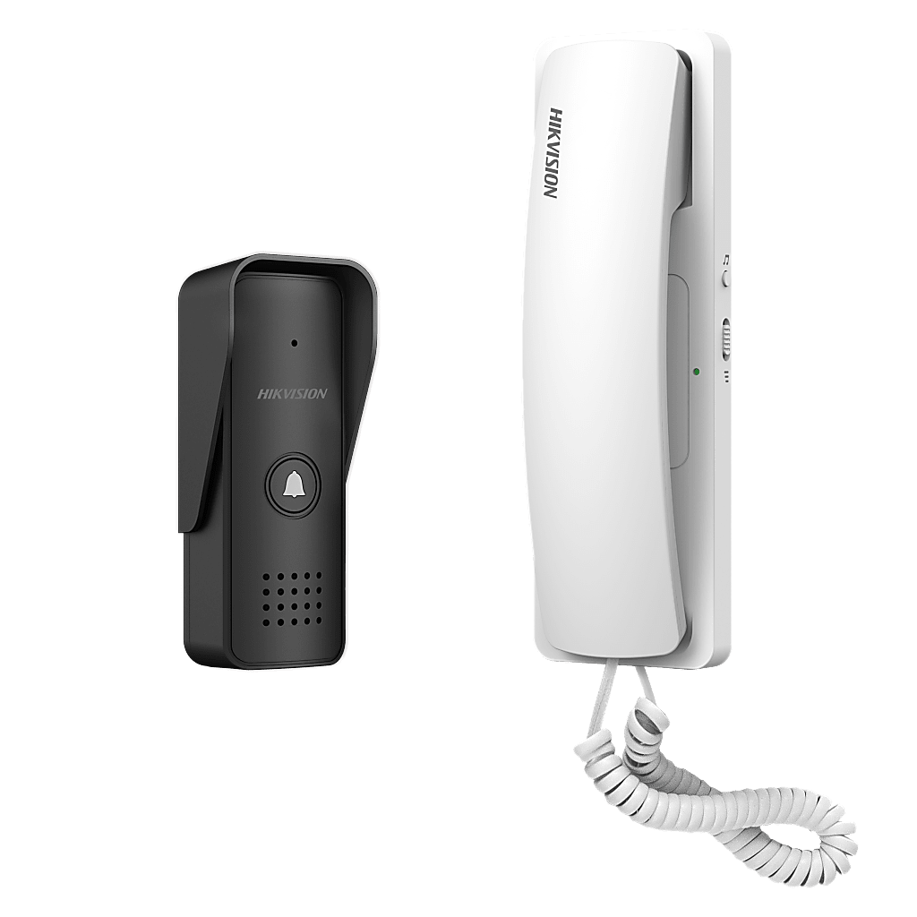 KIT DE AUDIOPORTERO ANALÓGICO A 2 HILOS / APERTURA DE 2 PUERTAS / DIFERENTES TONOS Y VOLÚMENES DE TIMBRE / PROTECCIÓN IP55-Videoporteros e Interfonos-HIKVISION-Bsai Seguridad & Controles