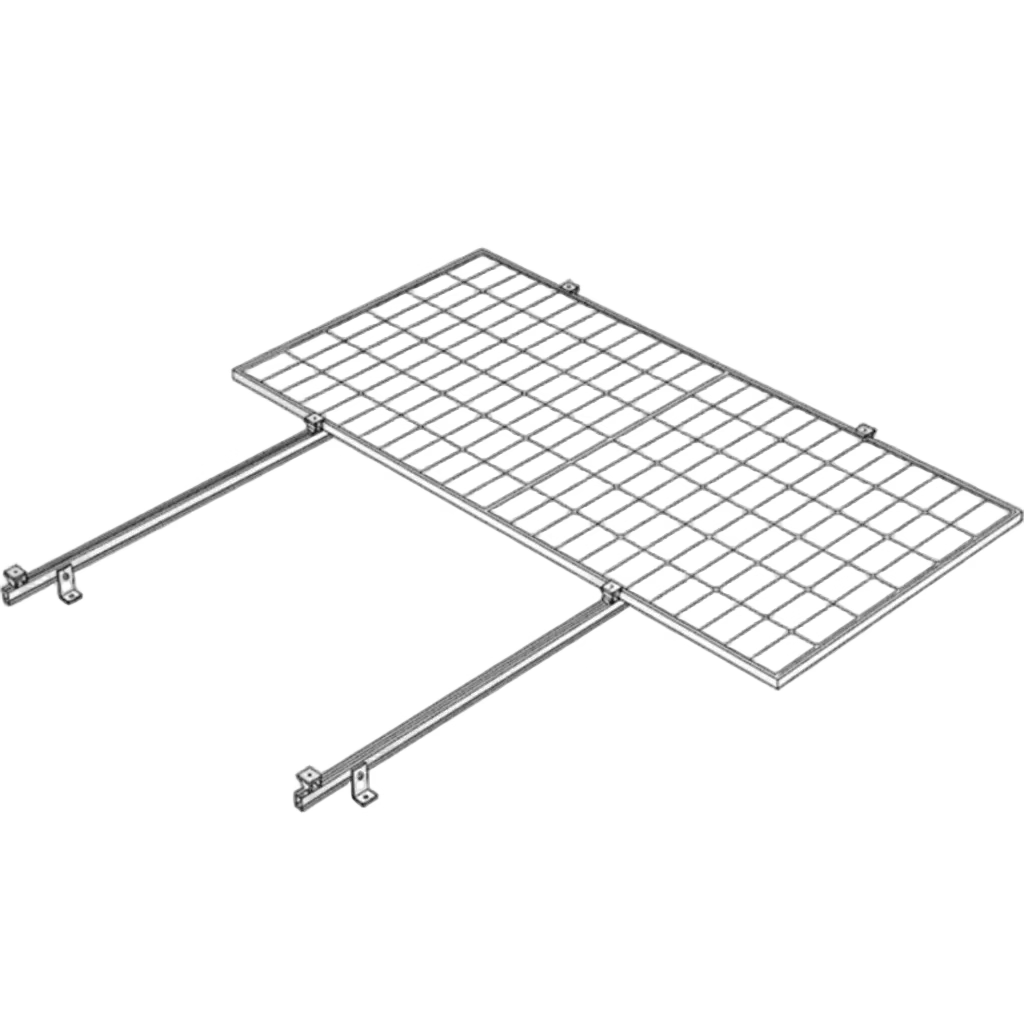 SISTEMA DE MONTAJE SOLAR BASEL / FLAT ROOF SINGLE ROW / 1 MODULO / RIEL N RAIL 4.72 / SOPORTES N3 BASEL / RESISTENCIA VIENTO 140 KM/H / INCLINACION 15 GRADOS