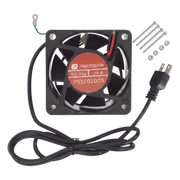 VENTILADOR DE 110 VCA DE 12 X 12 CM CON CABLE Y TORNILLERÍA