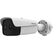 BALA IP DUAL / TÉRMICA 25 MM (384 X 288 ) / ÓPTICO 12.4 MM (4 MEGAPIXEL) / 100 MTS IR / IP67 / POE / VCA 3.0 / NEMA 4X / TERMOMÉTRICA / DETECCIÓN DE TEMPERATURA Y FUEGO / MICRO SD
