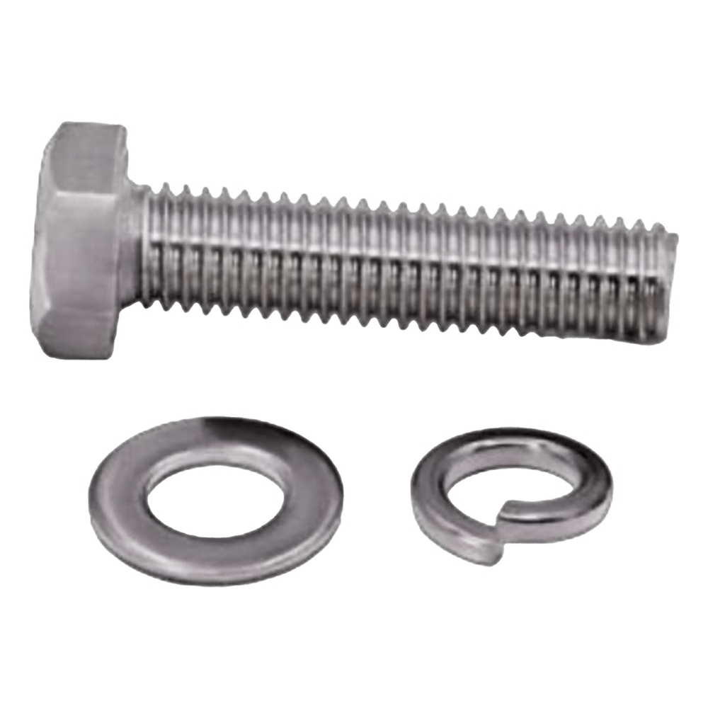 TORNILLO M8 X 1.25 MM CON ARANDELA PLANA Y ARANDELA ELÁSTICA PARA BATERÍAS DE 12 V DE 90-250 AH