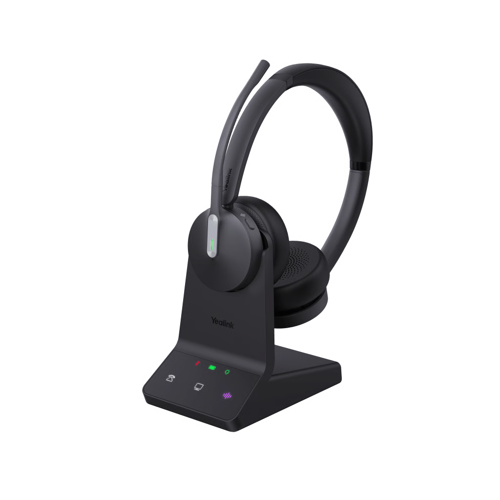 DIADEMA INALÁMBRICA YEALINK WH64 DECT Y BLUETOOTH CON CAPACIDAD DE HASTA 32 HORAS DE CONVERSACIÓN
