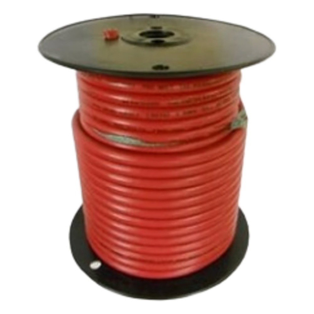 CABLE PARA BATERÍA COLOR ROJO CALIBRE 1 AWG / ROLLO DE 100 PIES / COBRE ESTAÑADO CLASE K / 600-1000V / 105°C SECO 75°C HÚMEDO / RESISTENTE A LLAMA VW-1 / FLEXIBLE EXTRA / UL 1426 BC-5W2