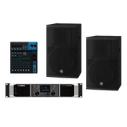 KIT REFUERZO SONORO Y MIXER | INCLUYE 2 BOCINAS CHR12 | AMPLIFICADOR PX8 | MEZCLADOR MG10 | IDEAL PARA PA