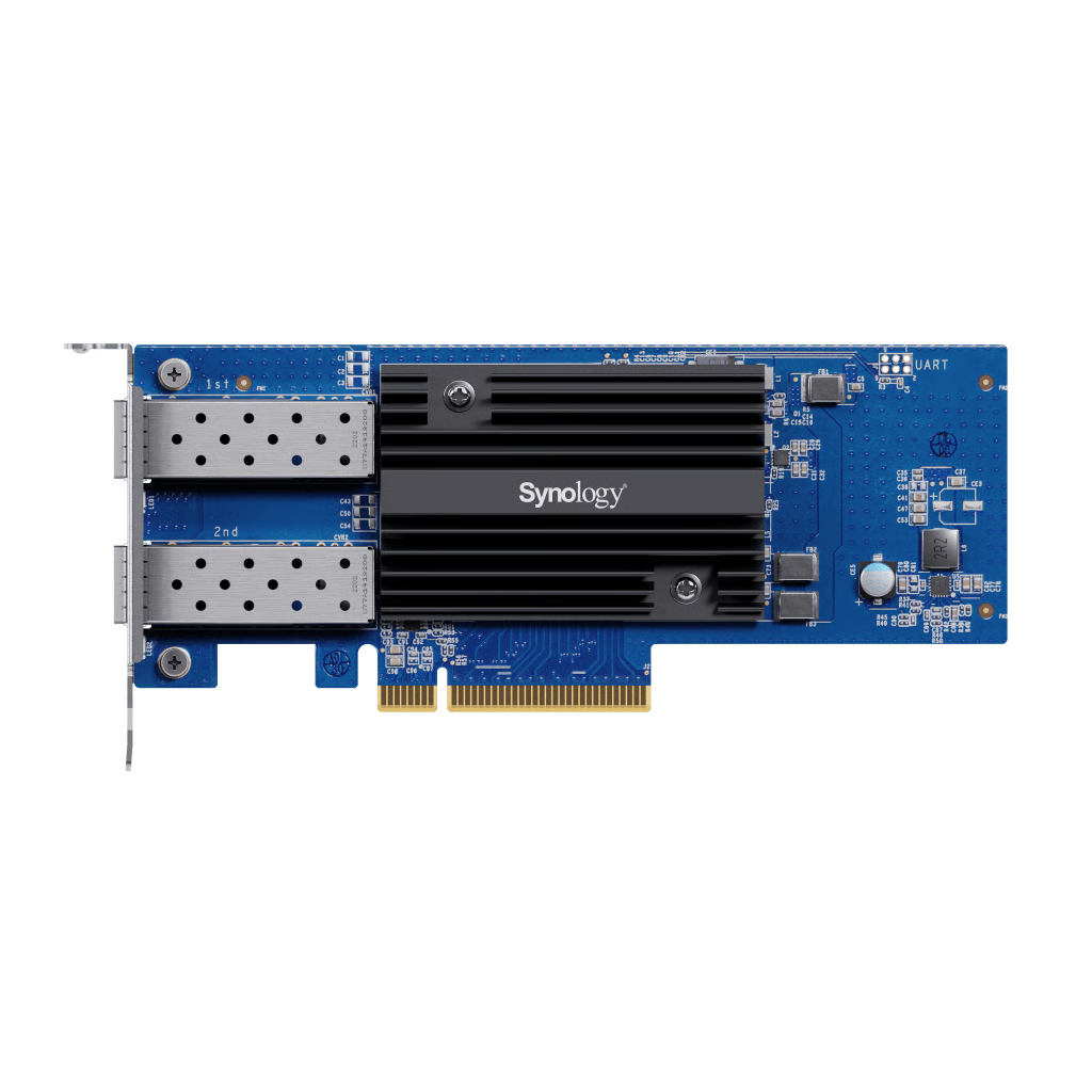 ADAPTADOR DE RED SFP+ DE 10 GBE DE DOBLE PUERTO | COMPATIBLE CON SYNOLOGY | PCIE 3.0 X8 | LINK AGGREGATION | JUMBO FRAME 9 KB | GARANTÍA DE 5 AÑOS.