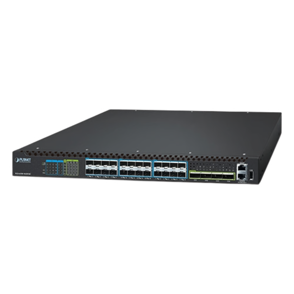 SWITCH GESTIONADO CAPA 3 MULTI-PUERTO 10G/25G + 2/4-PUERTO 100G QSFP28 / 880-1520 GBPS NON-BLOCKING / STACKING 10 UNIDADES / ENRUTAMIENTO OSPF, BGP, RIP, VRRP / ERPS G.8032 / SLOT PARA FUENTE REDUNDANTE AC/DC / DATA CENTER Y AI INFRASTRUCTURE