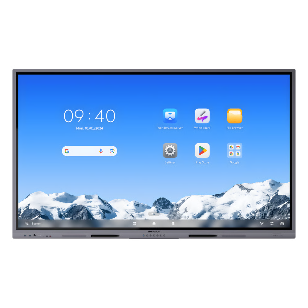 PANTALLA INTERACTIVA TOUCH DE 86" ANDROID 14 / GOOGLE SUITE PREINSTALADO CON CERTIFICACIÓN EDLA / RESOLUCIÓN 4K / BOCINAS INTEGRADAS / ENTRADAS HDMI Y VGA / INCLUYE 2 LÁPICES PARA ESCRIBIR