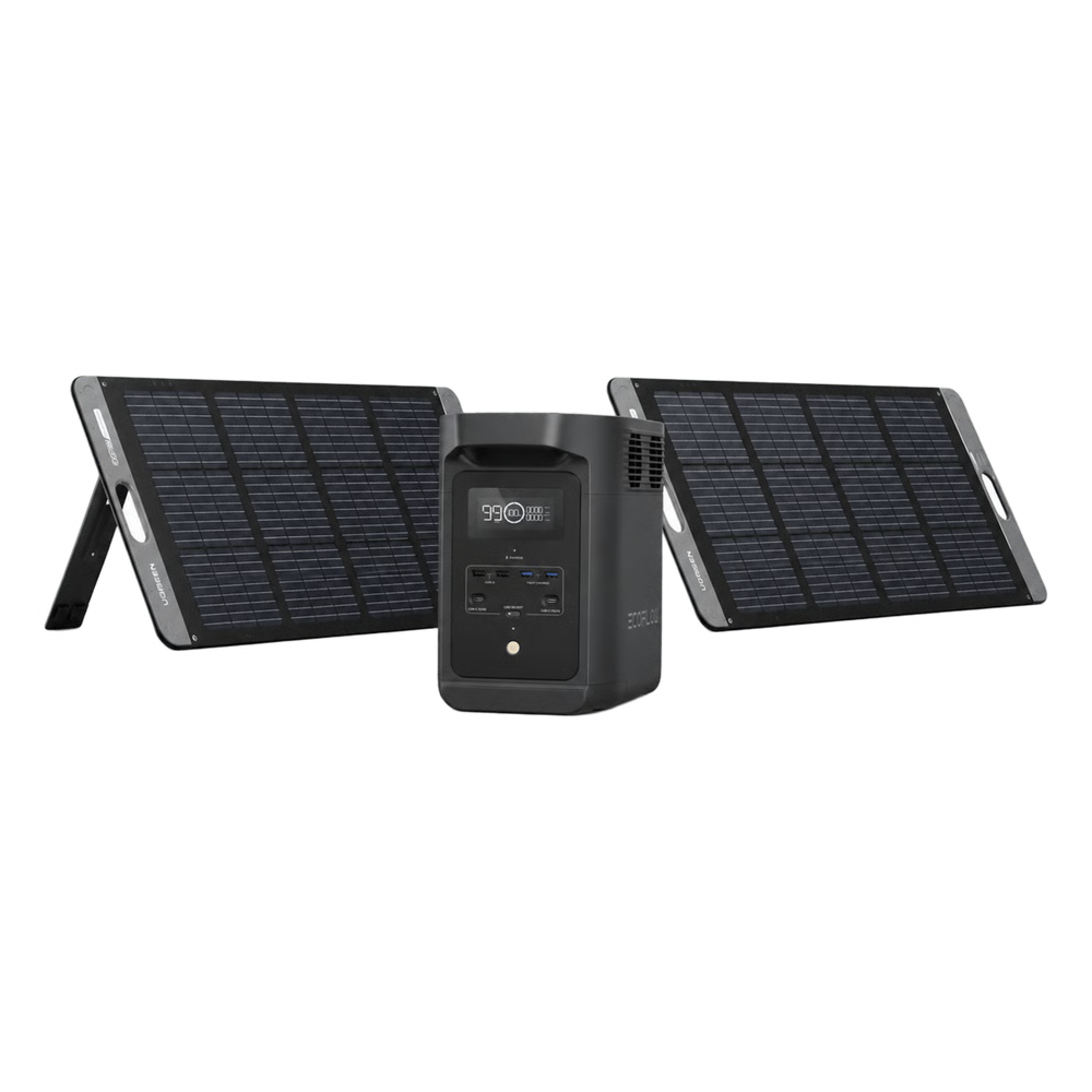 KIT DE ENERGÍA PORTÁTIL ECOFLOW E980 Y PANEL SOLAR 200W
