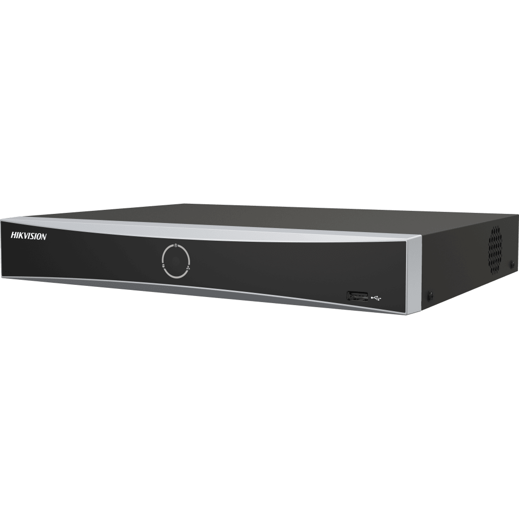 [ACUSEARCH] NVR 12 MEGAPIXEL (4K) / 8 CANALES IP / 8 PUERTOS POE+ / ACUSENSE (EVITA FALSAS ALARMAS) / RECONOCIMIENTO FACIAL / 2 BAHÍAS DE DISCO DURO / HDMI EN 4K / ALARMAS I/O / 300 METROS POE MODO EXTENDIDO-Cámaras IP y NVRs-HIKVISION-Bsai Seguridad & Controles