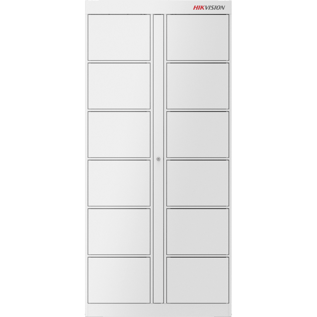LOCKER INTELIGENTE DE EXPANSION CON 12 ESPACIOS / REQUIERE LOCKER MAESTRO / COMUNICA AL MAESTRO POR RS485-Gabinetes y Cajas-HIKVISION-Bsai Seguridad & Controles
