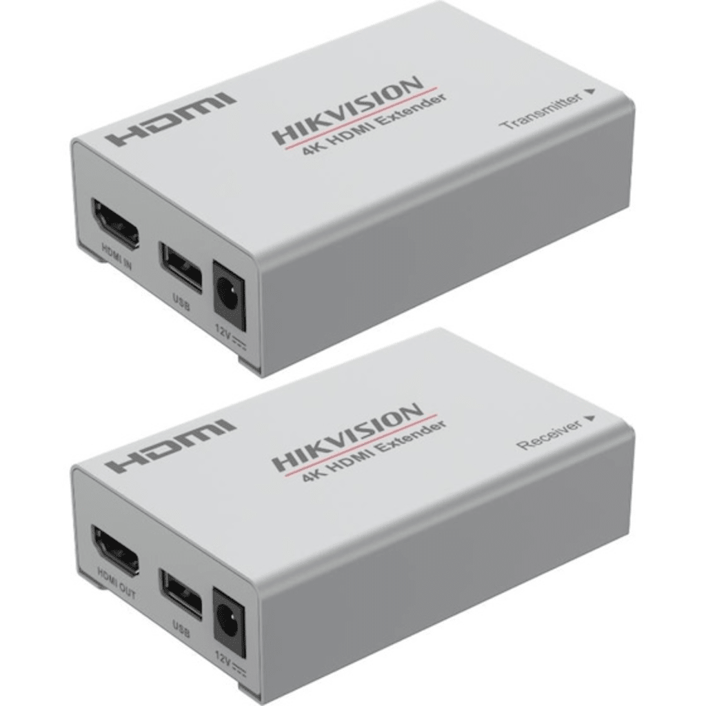 KIT EXTENSOR DE VIDEO Y AUDIO POR HDMI EN 4K / HASTA 120 METROS (30 HZ) Y 60 METROS (60 HZ) DE DISTANCIA CON CAT 6 / CERO LATENCIA-Accesorios Generales-HIKVISION-Bsai Seguridad & Controles