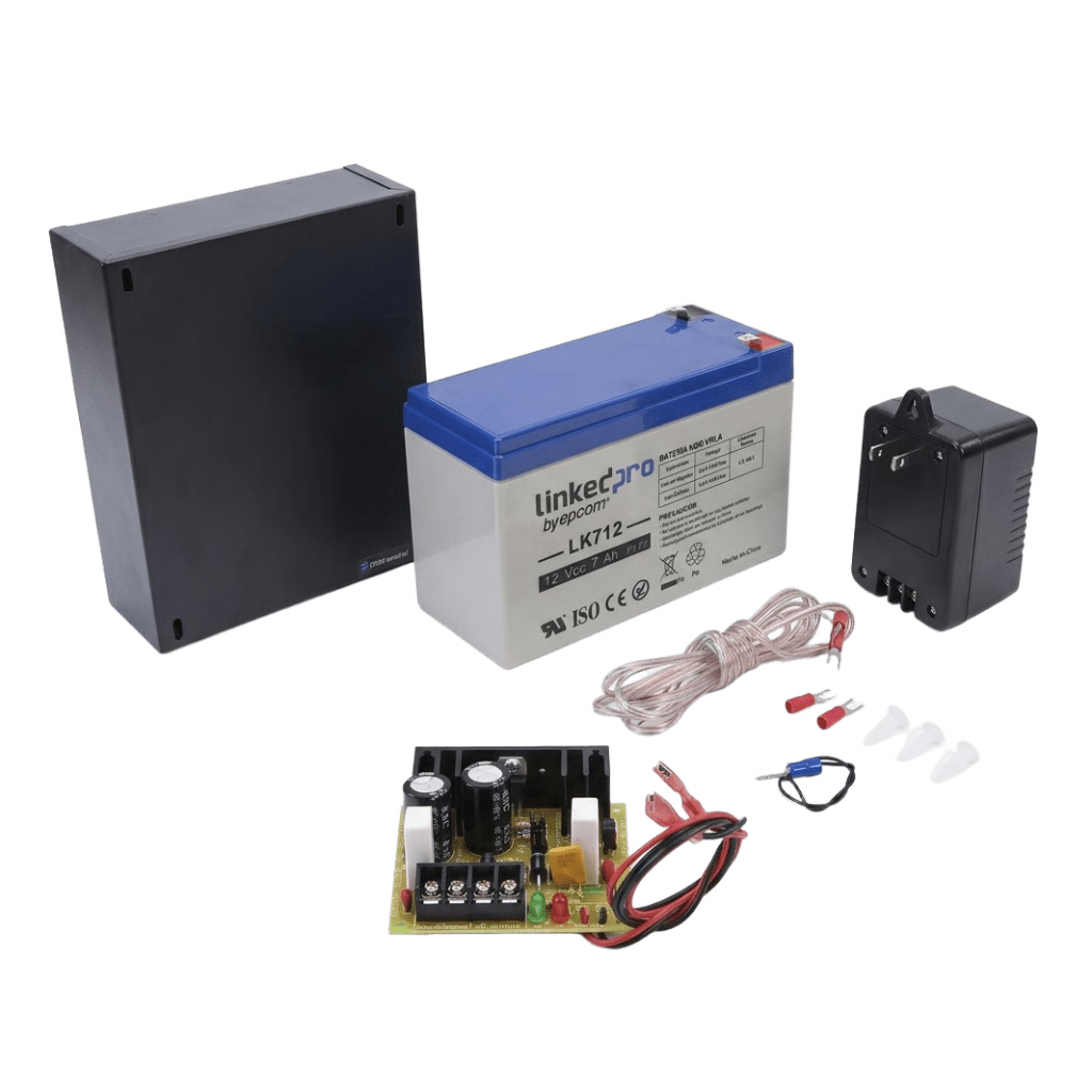 FUENTE DE 12 VCC 1A / PARA CONTROL DE ACCESO / CON BATERÍA DE RESPALDO INCLUIDA LK712 /