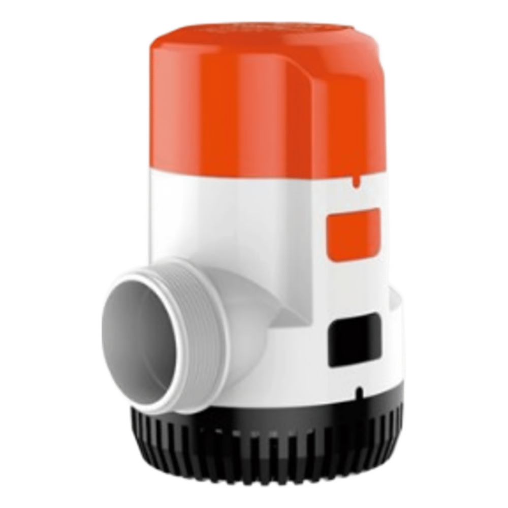 BOMBA SUMERGIBLE ELÉCTRICA MARINA SEAFLO 12V / 3700 GPH (14,000 LPH) / NO AUTOMÁTICA / PROTECCIÓN ANTI-AIRE / SELLOS HERMÉTICOS / CABLEADO MARINO BLOQUEADO / PUERTOS RECTOS O 90° / IMPULSOR GRANDE / MOTOR ROBUSTO / CONECTOR