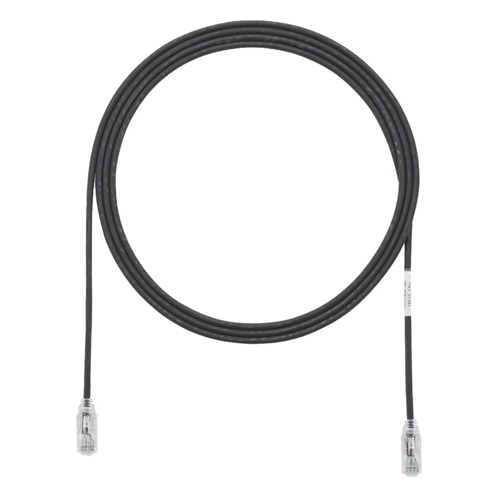CABLE DE PARCHEO TX6, UTP CAT6, DIAMETRO REDUCIDO (28AWG), COLOR NEGRO, 1.83 METROS (6 PIES)