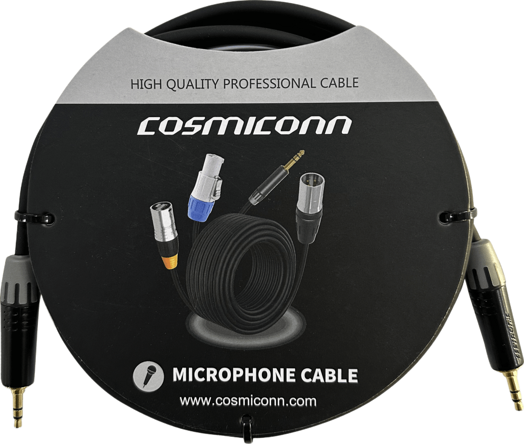 CABLE 3.5MM A 3.5MM, CONECTORES COLOR NEGRO MTP3C-BG, LENGTH 2M