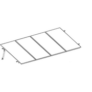 ESTRUCTURA DE MONTAJE FOTOVOLTAICO / LOSA PLANA / CONFIGURACIÓN 1X3 / VIENTO 170 KM/H / INCLINACIÓN 10° / RIELES E-O 3.55 M (11.65 FT) / RIELES N-S 2.14 M (7.02 FT) / ALTURA 0.52 M (1.71 FT) / ÁREA 10 M² / MÓDULOS 645
