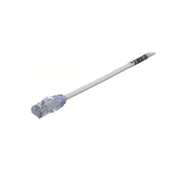 CABLE DE PARCHEO UTP CAT6A, CM/LSZH, DIAMETRO REDUCIDO (28AWG), COLOR BLANCO, 0.5 METROS (1.64 PIES).