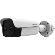 BALA IP DUAL / TÉRMICA 25 MM (384 X 288 ) / ÓPTICO 12.4 MM (4 MEGAPIXEL) / 100 MTS IR / IP67 / POE / VCA 3.0 / NEMA 4X / TERMOMÉTRICA / DETECCIÓN DE TEMPERATURA Y FUEGO / MICRO SD