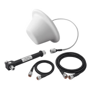 KIT DE ANTENA OMNIDIRECCIONAL TIPO DOMO Y DIVISOR DE POTENCIA DE 2 SALIDAS / JUMPERS COAXIALES DE 3 Y 15 M CON CONECTORES N MACHO