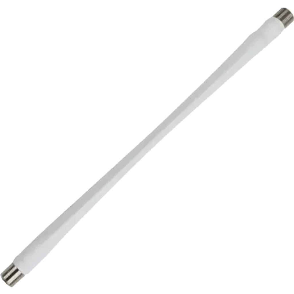 JUMPER COAXIAL DELGADO COLOR BLANCO DE 25.4 CENTIMETROS (10 PULGADAS) DE LONGITUD Y CONECTORES F HEMBRA EN AMBOS EXTREMOS. 75 OHM DE IMPEDANCIA.