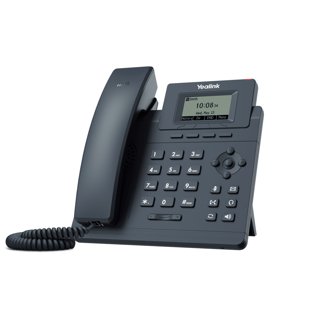 TELÉFONO IP EMPRESARIAL YEALINK SIP T30P CON 1 LÍNEA SIP Y CONFERENCIA DE HASTA 5 PARTICIPANTES