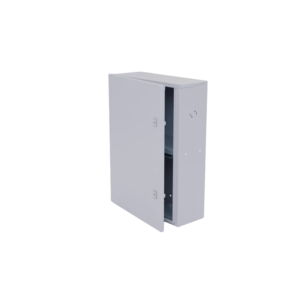 GABINETE PARA INSTALACIÓN DE 2 BATERÍAS , FABRICADO EN LÁMINA GALVANIZADA, ACCESORIOS PARA POSTE (NO INCLUIDOS)-Baterías y Cargadores-EPCOM INDUSTRIAL-Bsai Seguridad & Controles