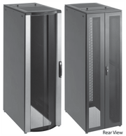 GABINETE RACK PARA SERVIDORES PROLINE FLOTEK 42U 2000X600X1200 MM, ACERO NEGRO, PUERTAS PERFORADAS, FLUJO DE AIRE PASIVO, INCLUYE PANELES LATERALES