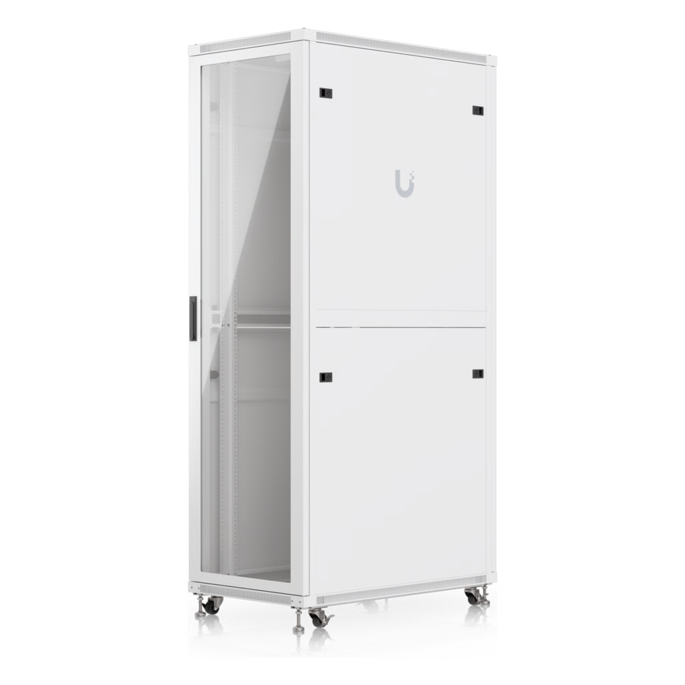 UACC RACK CABINET 42U (600 × 1000 MM) – GABINETE DE PISO TOTALMENTE ENSAMBLADO CON VENTILADORES INTEGRADOS, PANELES REMOVIBLES, RUEDAS CON SEGURO Y PUERTA FRONTAL DE VIDRIO TEMPLADO