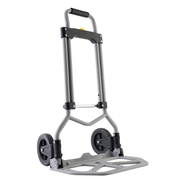 DIABLO PLEGABLE / CAPACIDAD 60 KG / JALADERA DE HULE ESPUMA / BOTÓN DESPLIEGUE RÁPIDO / BASE ACERO ANTIDERRAPANTE / LLANTA HULE DURADERA / TRANSPORTE COMPACTO