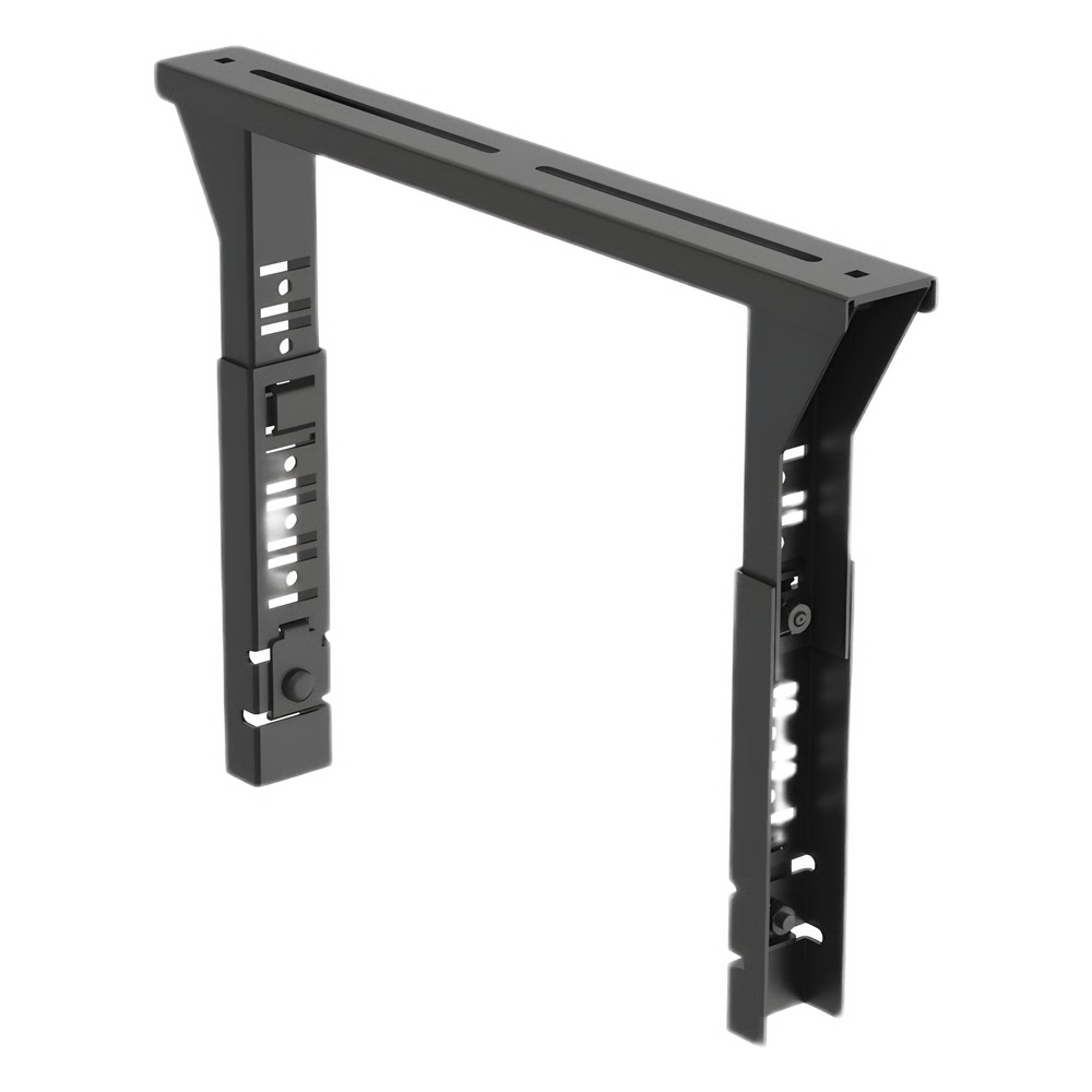 SOPORTE TIPO TRAPEZOIDAL APILABLE, PARA CHAROLAS WIRE BASKET DE 300 MM (12 PULGADAS) DE ANCHO, COLOR NEGRO.