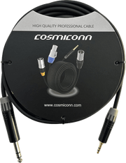 CABLE 6.35MM A 3.5MM, CONECTORES COLOR NEGRO MP3X-B - MTP3C-BG, LENGTH 3M