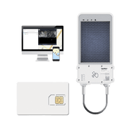 KIT CERRADURA INTELIGENTE GPS CON ENERGÍA SOLAR / SOLARGUARDX 100 / SEGUIMIENTO DE ACTIVOS LTE CAT-M1 / DESBLOQUEO POR RFID BLE OTA / IMPERMEABLE IP67 / DETECCIÓN DE MOVIMIENTO / BATERÍA 14400MAH / + EPCOMGPSCODE + SIM500MB2Y
