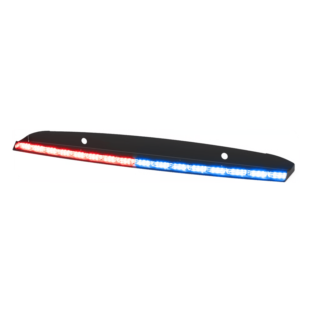 VISERA INTERIOR ROJO-BLANCO/AZUL-BLANCO 144 LED CON LUCES DE PENETRACIÓN INCLUYE BRACKET FORD POLICE INTERCEPTOR, NECESARIO AGREGAR CZMATSIBSYS