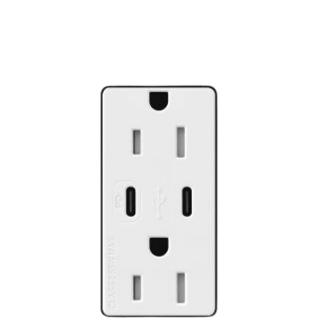 TOMACORRIENTE RECEPTÁCULO CONVENCIONAL  120V, 15A, COLOR BLANCO.