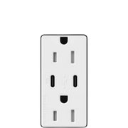 TOMACORRIENTE RECEPTÁCULO CONVENCIONAL  120V, 15A, COLOR BLANCO.