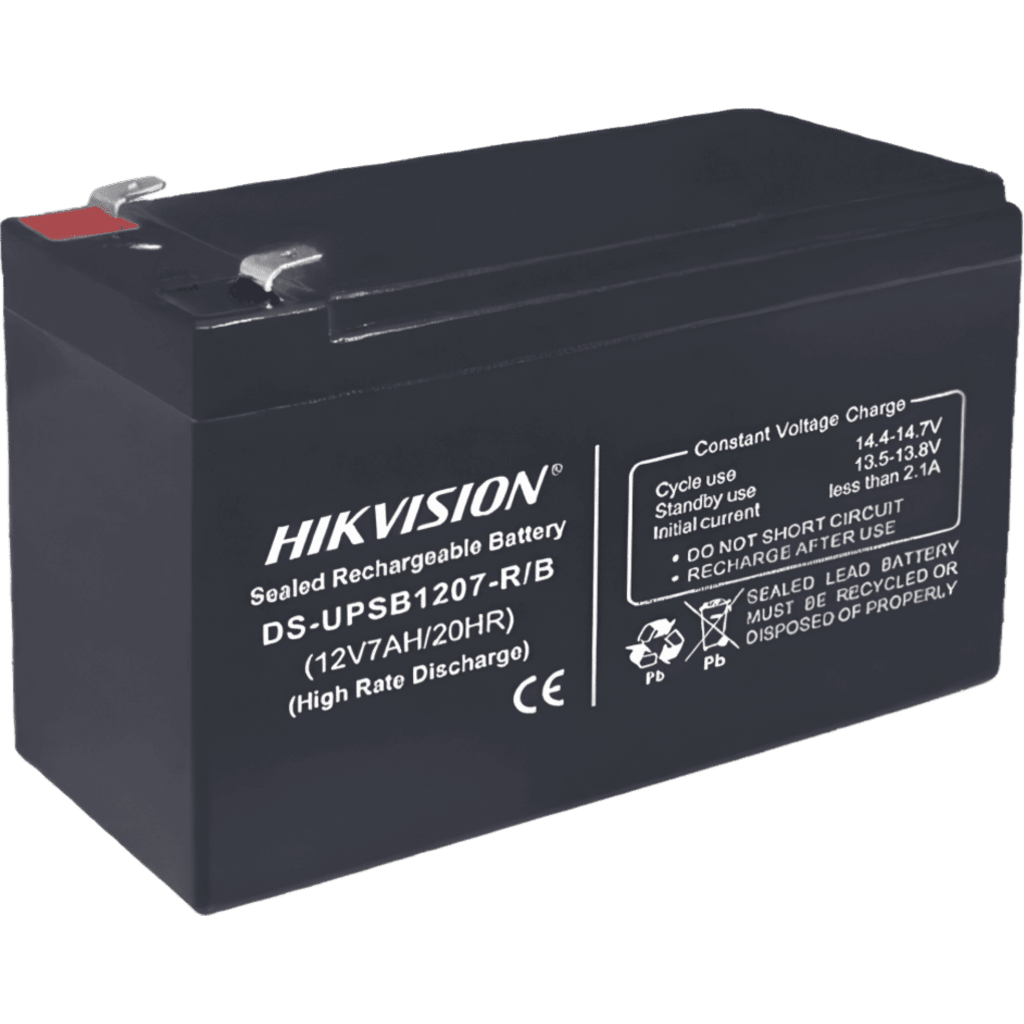 HIKVISION DS-UPSB1207-R/B - BATERIA DE PLOMO ÁCIDO / 12 VCD / 7 AMP / IDEAL PARA UPS, EPS Y USO GENERAL / CERTIFICACIÓN 