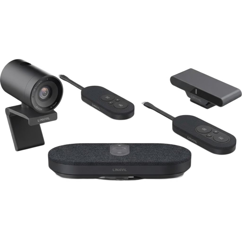 KIT VIDEOCONFERENCIA 4K TODO EN UNO / CÁMARA 8MP + ALTAVOZ 3W / MICRÓFONO 8 FILAS / USB TYPE-C BYOD / TRANSMISIÓN INALÁMBRICA 4K / INCLUYE 2 PODS DE COMPARTICIÓN DE PANTALLA CP20L / SALAS HASTA 32 M² (344 FT²)