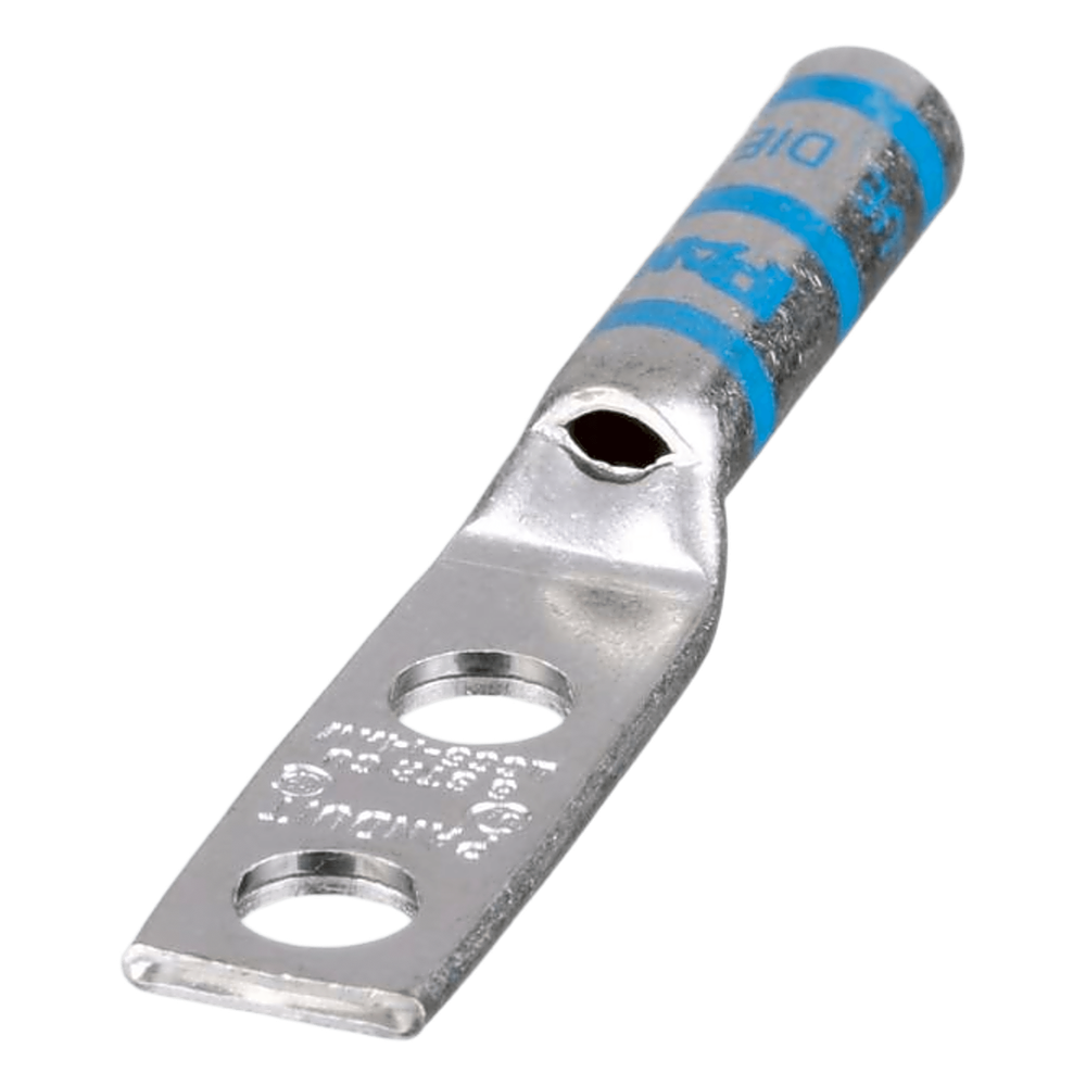 PANDUIT LCC614AWL1PZ - TERMINAL DE COMPRESIÓN DOBLE OJILLO / CALIBRE 6 AWG / ORIFICIO 1/4 PULGADA / SEPARACIÓN 16 MM
