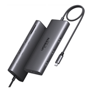 HUB USB-C (DOCKING REVODOK PRO 210) 10 EN 1 | 2 PUERTOS HDMI 8K,4K@60HZ | 3 USB-A | USB-C (5GBPS) | USB-C PD CARGA 100W | RJ45 (GIGABIT ETHERNET) | LECTOR TARJETAS SD + MICRO SD (TF) SIMULTÁNEO | CARCASA DE ALUMINIO.