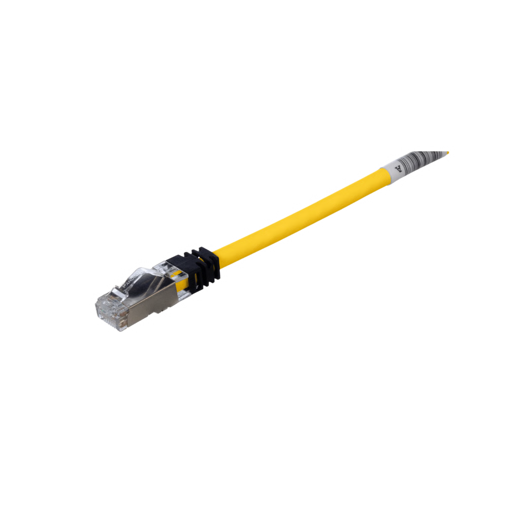 PATCH CORD CAT6A, BLINDADO S/FTP, CM/LS0H, 3 METROS, COLOR AMARILLO